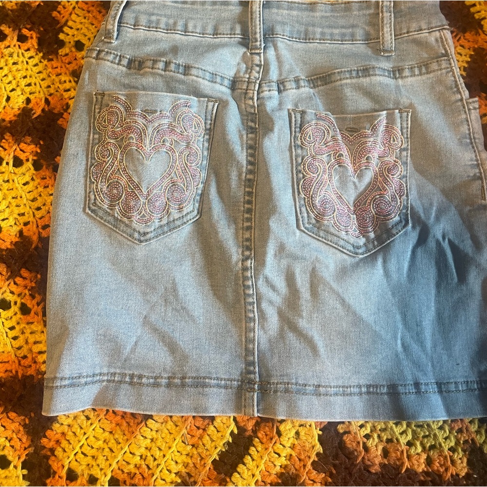 Jean skirt from shein.
